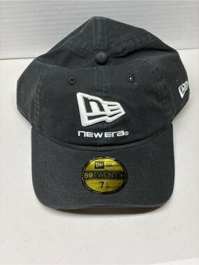 New Era Black 59TWENTY Embroidered Logo Cap 7 1/2